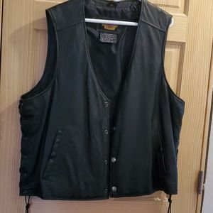 Harley Davidson leather vest